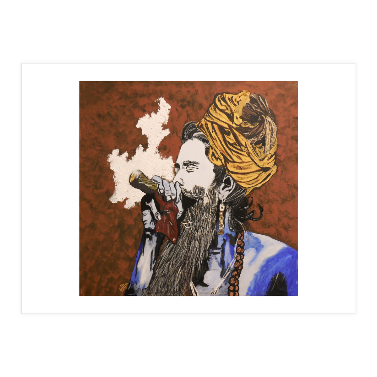 Aghori - Acrylic On Canvas (Print Only)