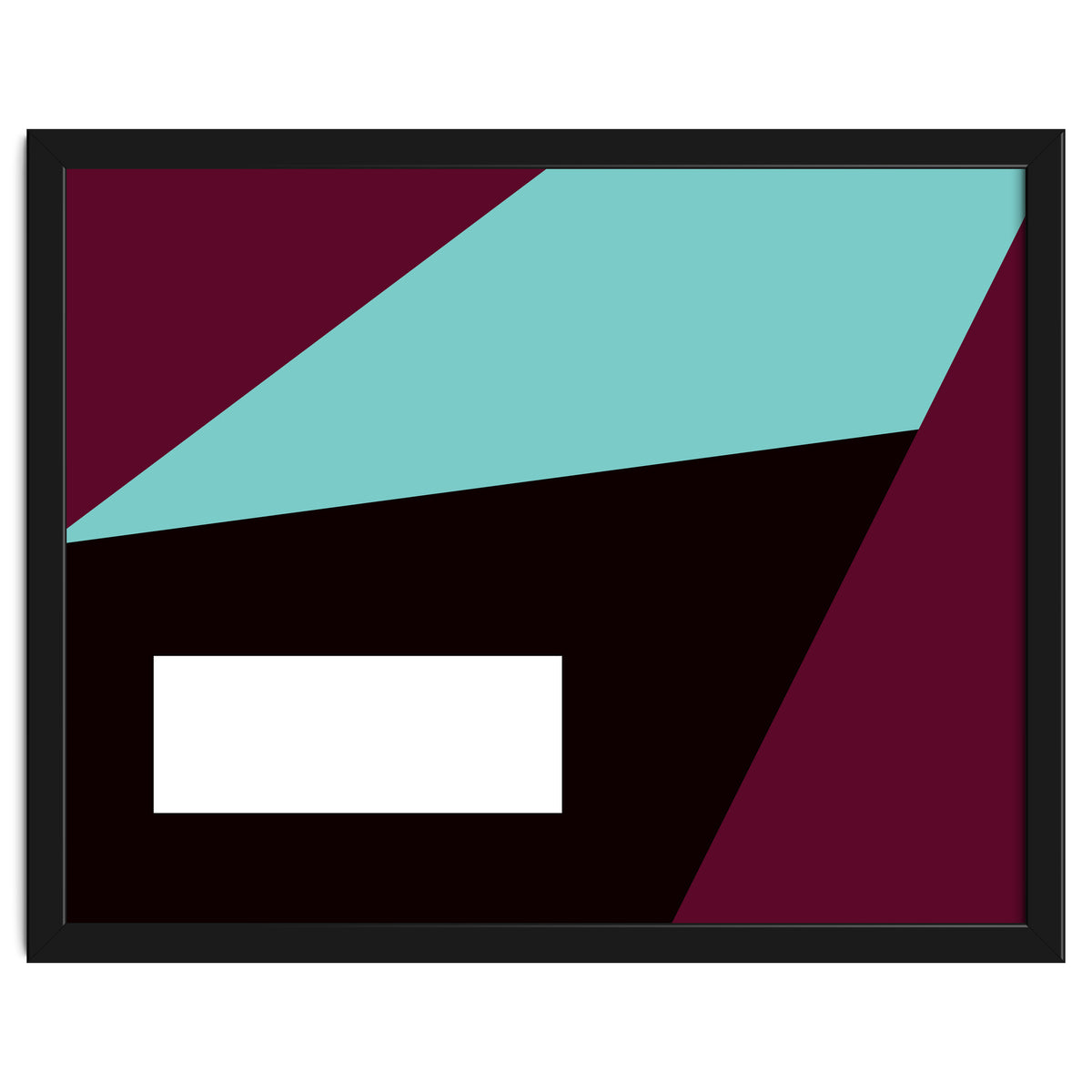 Geometric Shapes No. 84 - purple & turquoise