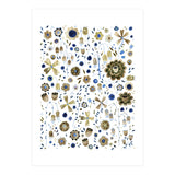 Indigo Flower Golden Mashup (Print Only) thumbnail