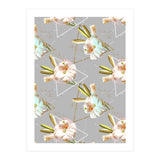 Botanical blooming with geometric 02 (Print Only) thumbnail