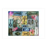 Vintage Key Collage (Print Only) thumbnail