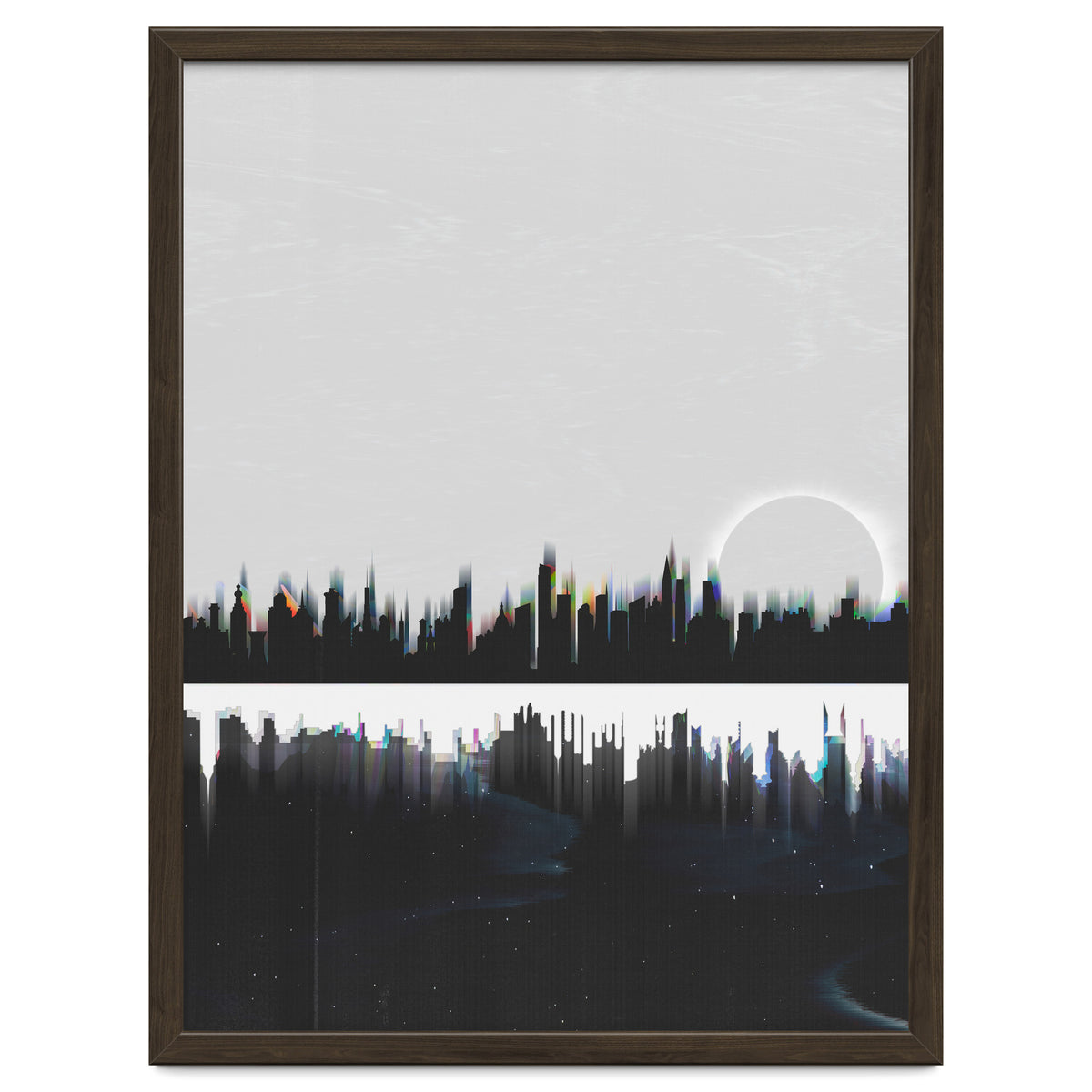 Black and white city