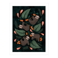 Floral Sloths (Print Only)