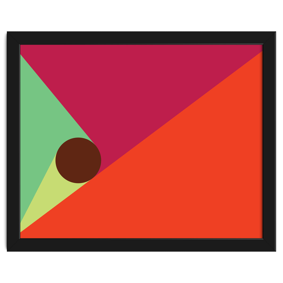 Geometric Shapes No. 25 - orange, mint & purple