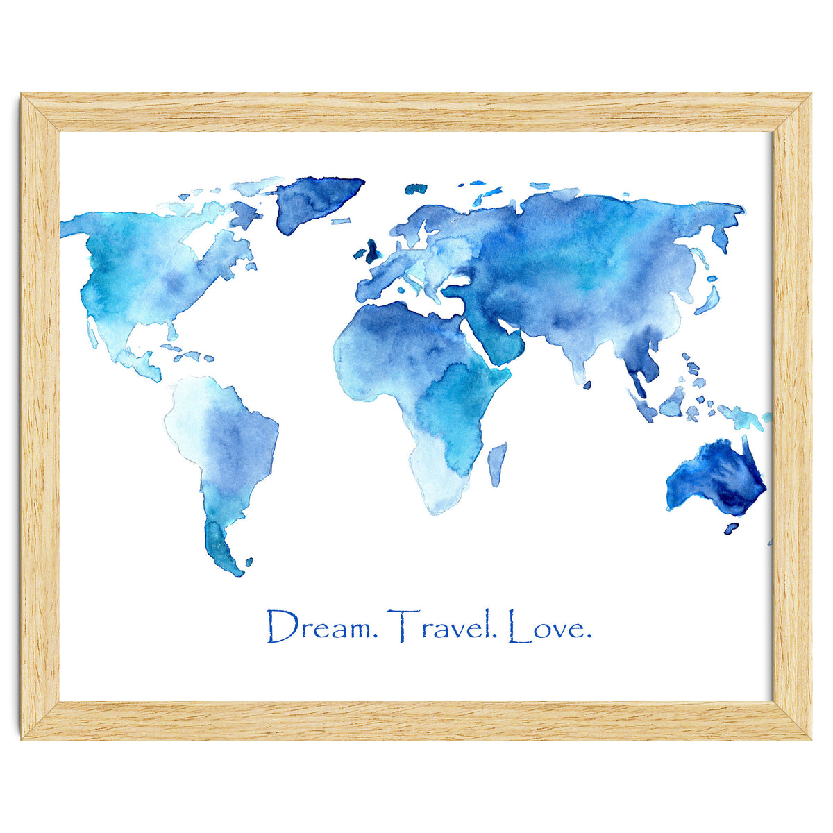 Dream. Travel. Love || watercolor