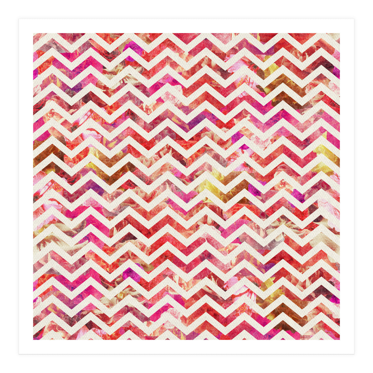 Floral Chevron (Print Only)