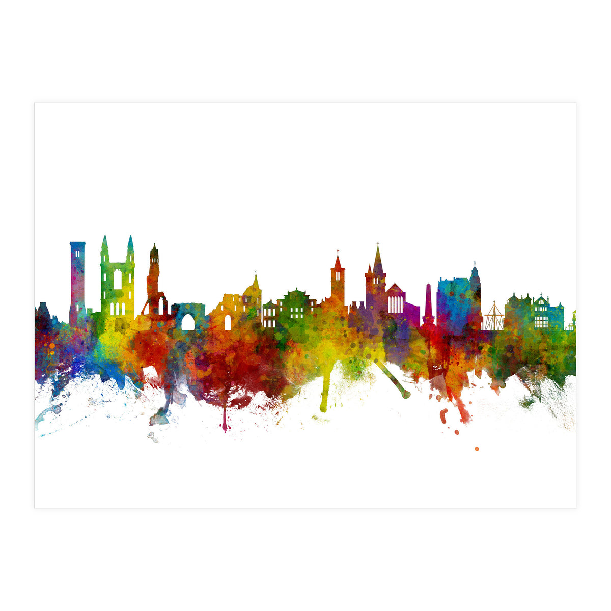 St Andrews Scotland Skyline (Print Only)