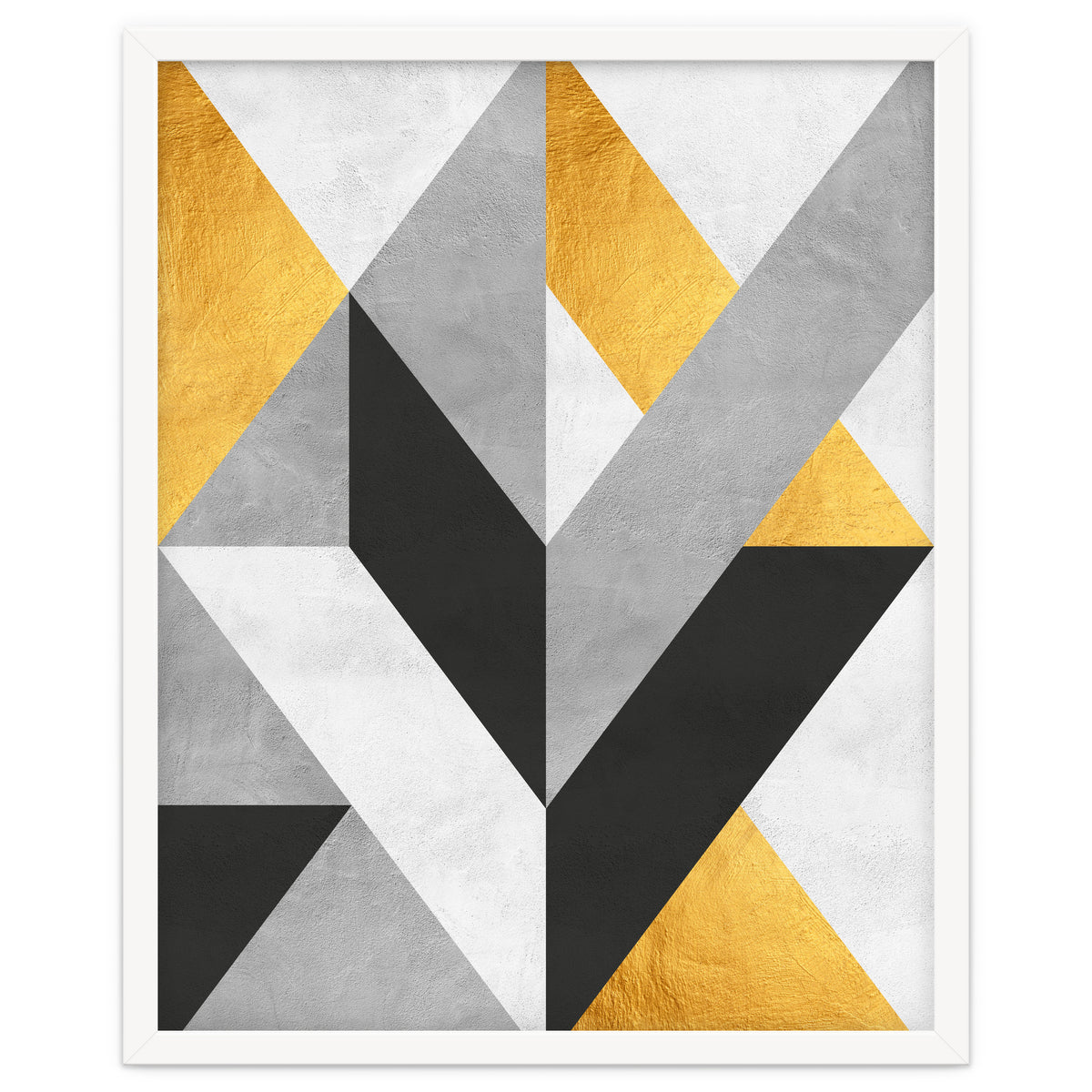 Gray and Gold Composition III