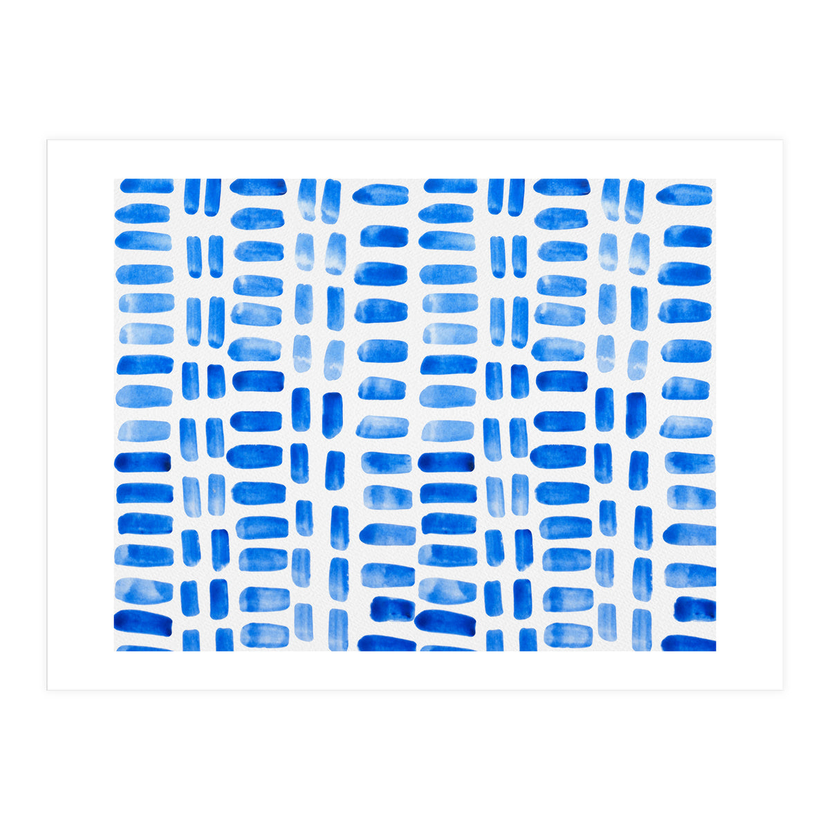 Blue abstract rectangles (Print Only)