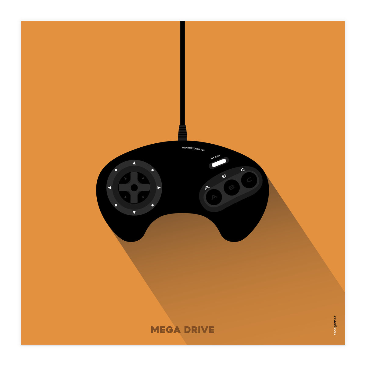 Joystick Videogames Mega Drive (Print Only)
