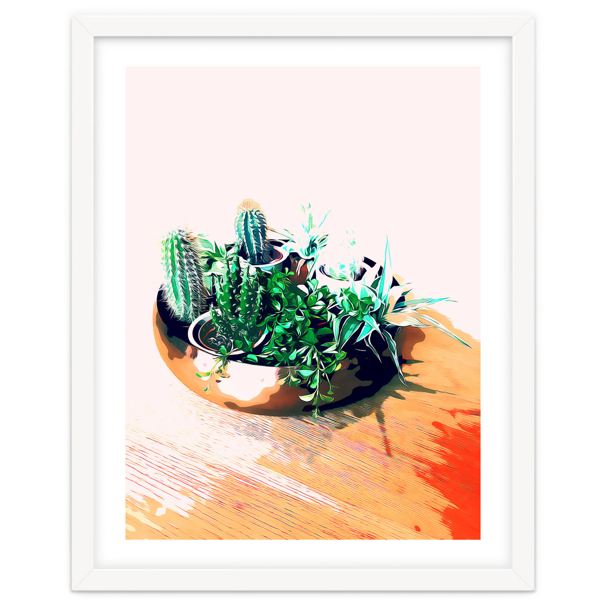 Cacti In A Copper Pot