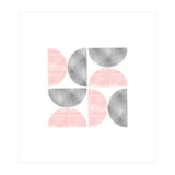 Half Moon Blush And Grey Abstract  (Print Only) thumbnail