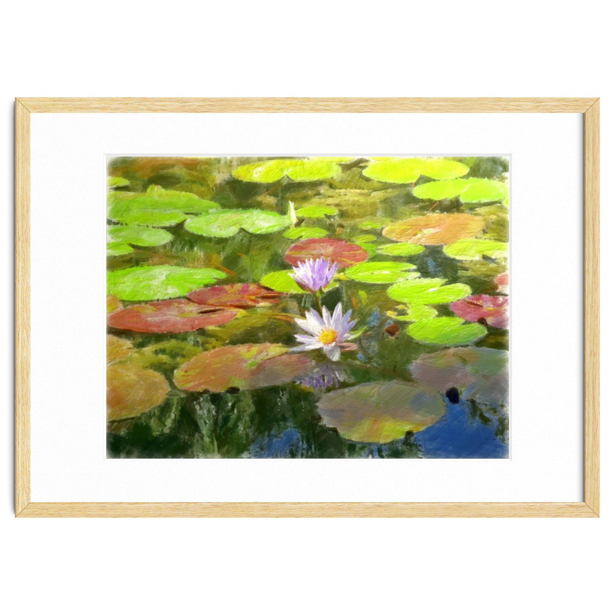 Floating in the water