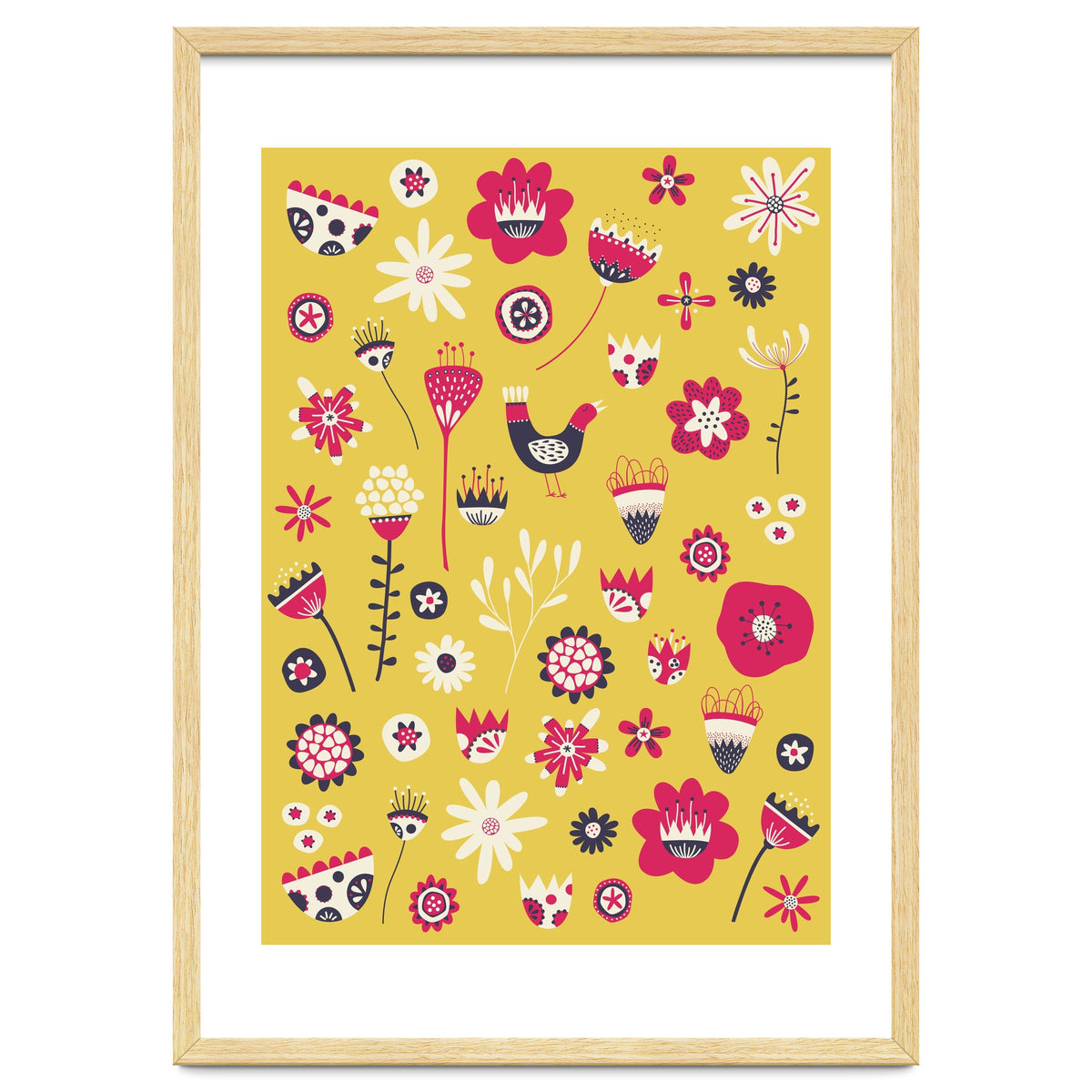 Spring Folk Floral Yellow