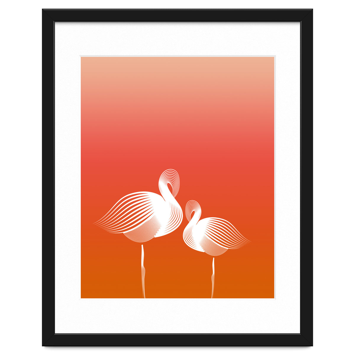 Meditating Flamingos