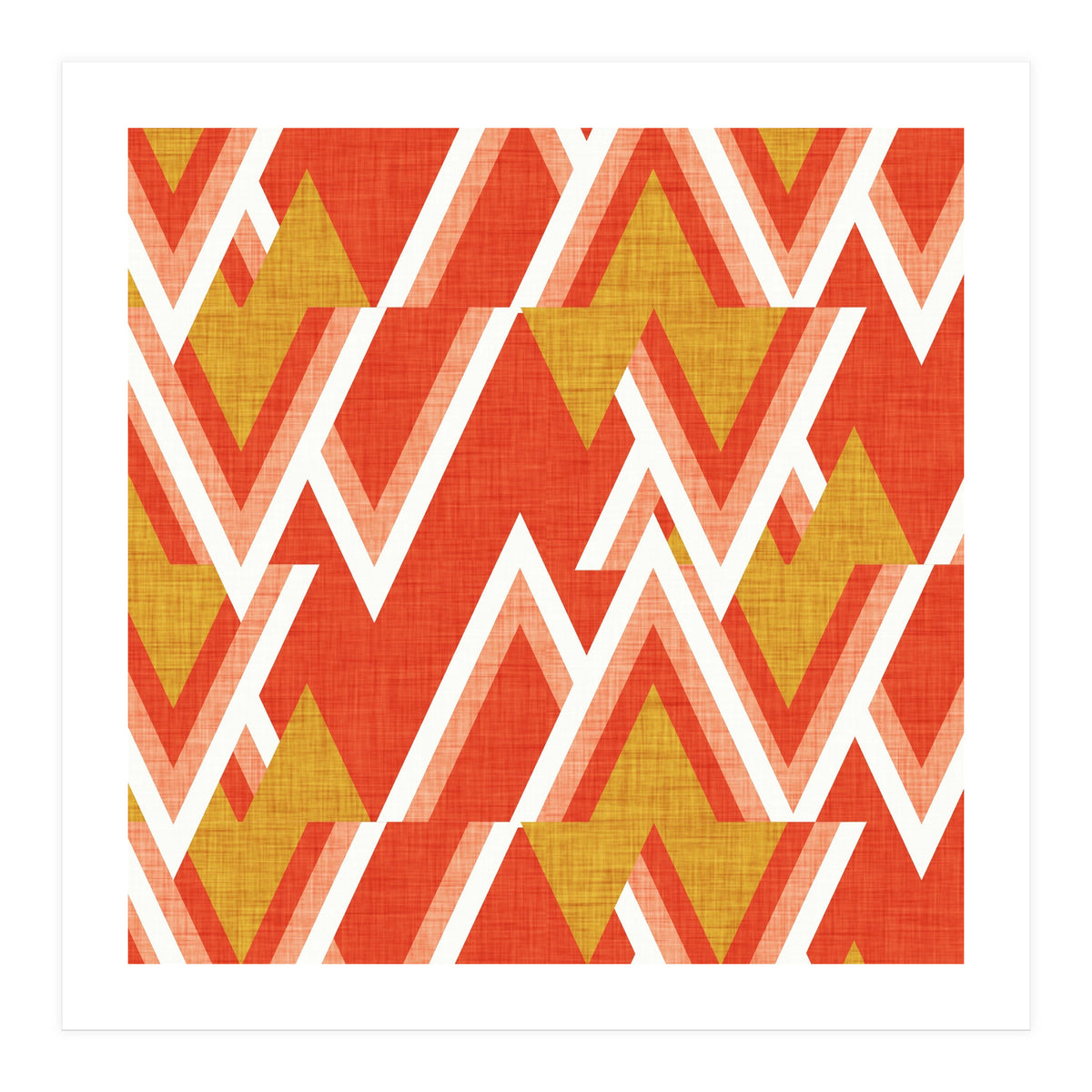 New Mid Mod Woods Red  (Print Only)