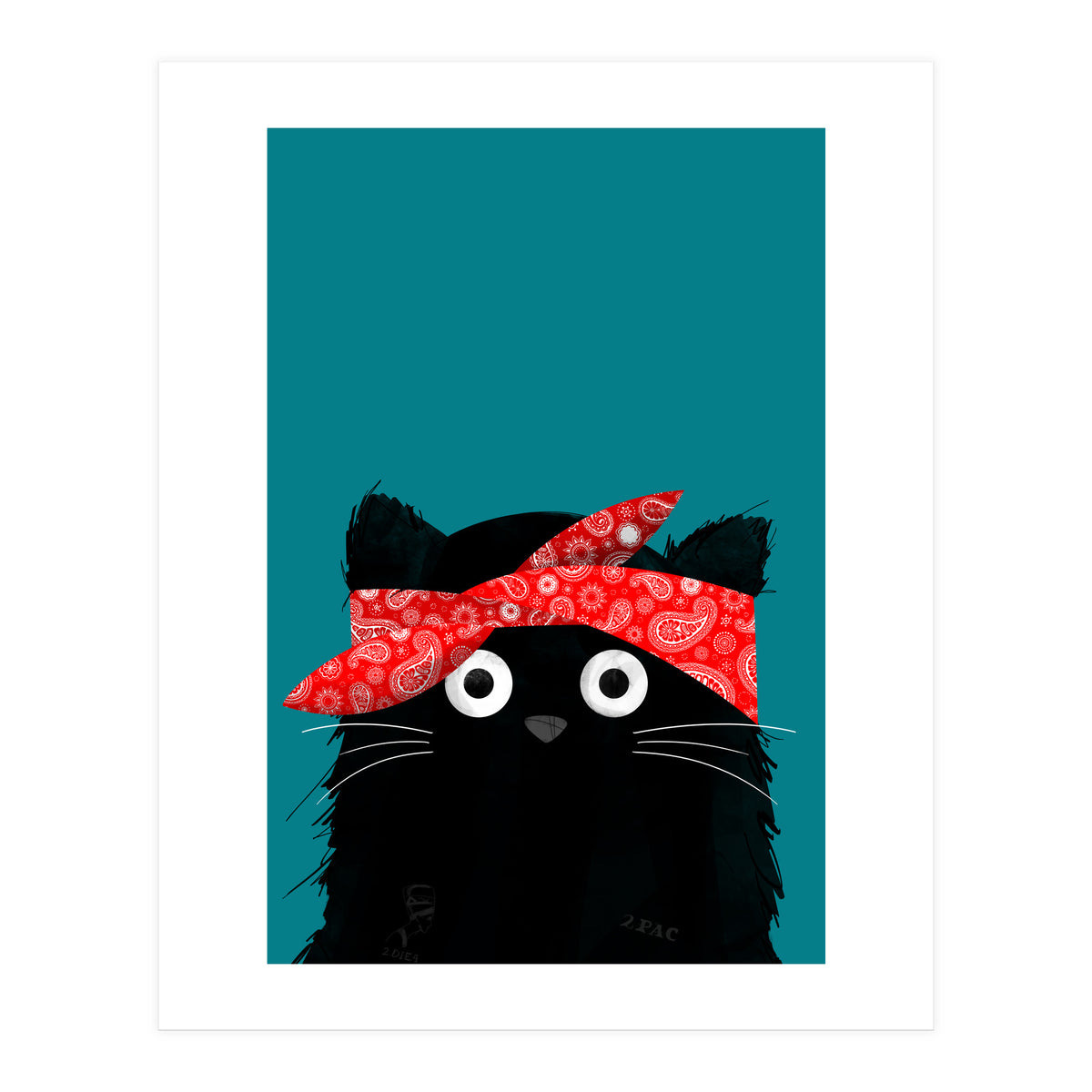 Doozal Cat Tupac (Print Only)