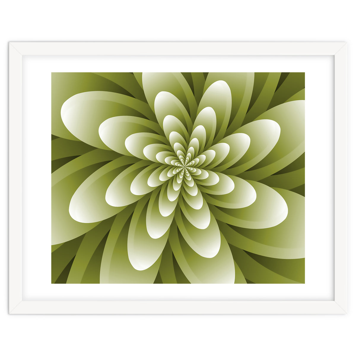 Abstract Optical Illusion Flower
