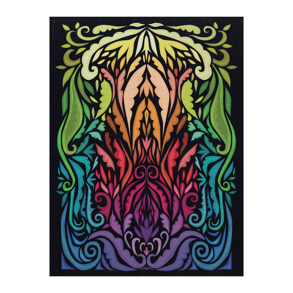 Art Noveau Rainbow (Print Only)