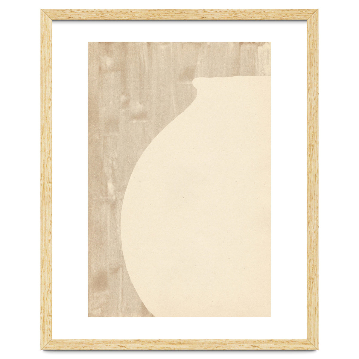 Cream tone vase silhouette