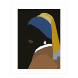 Girl with a Pearl Earring Minimalist (Print Only) thumbnail
