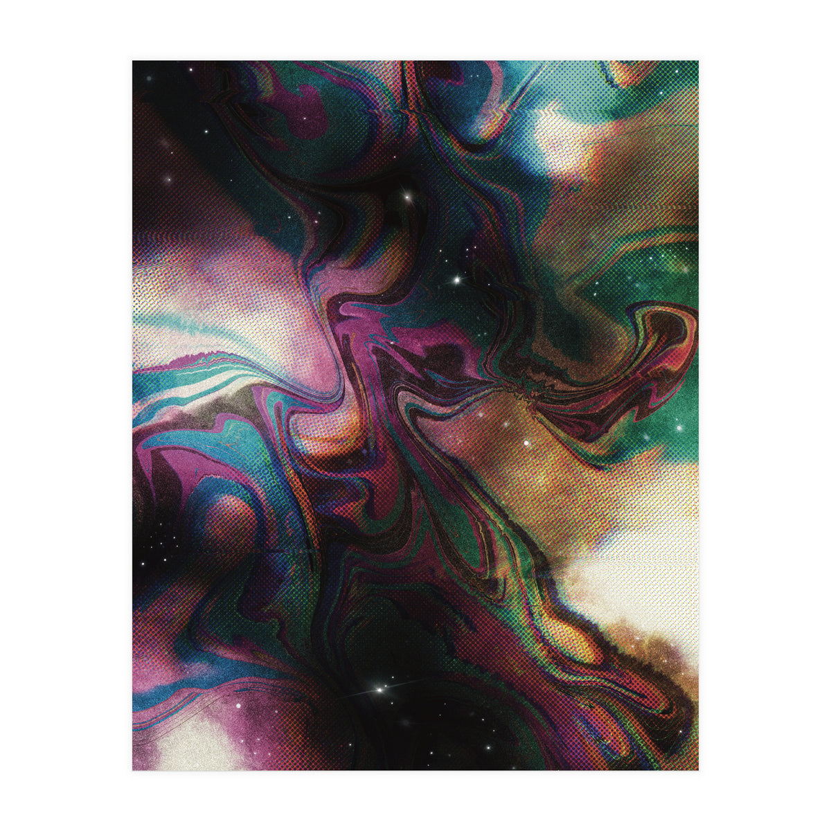 Retro Vintage Abstract Space (Print Only)