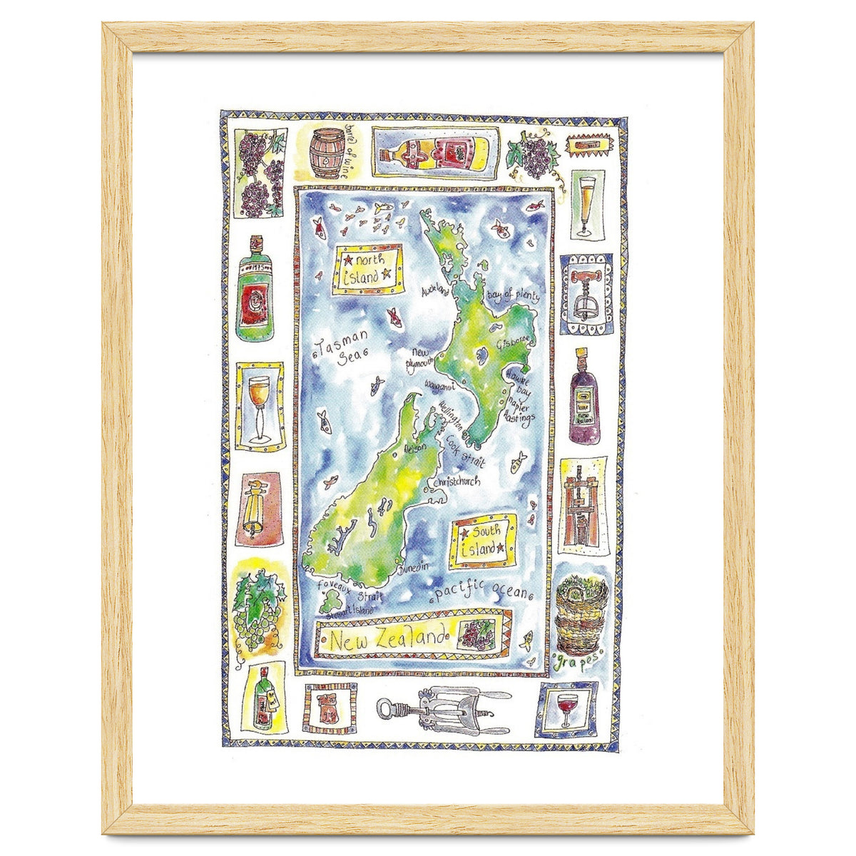 A wine map of New Zealand