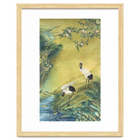 Cranes Under A Peach Tree