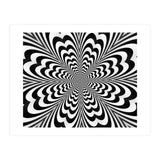 Abstract Spiral Black And White Optical Illusion (Print Only) thumbnail