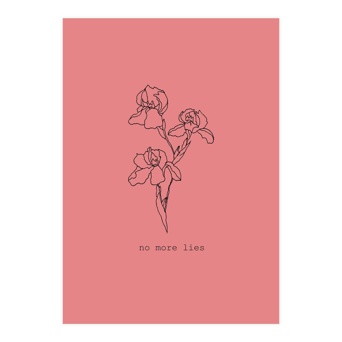 No more lies (Print Only)