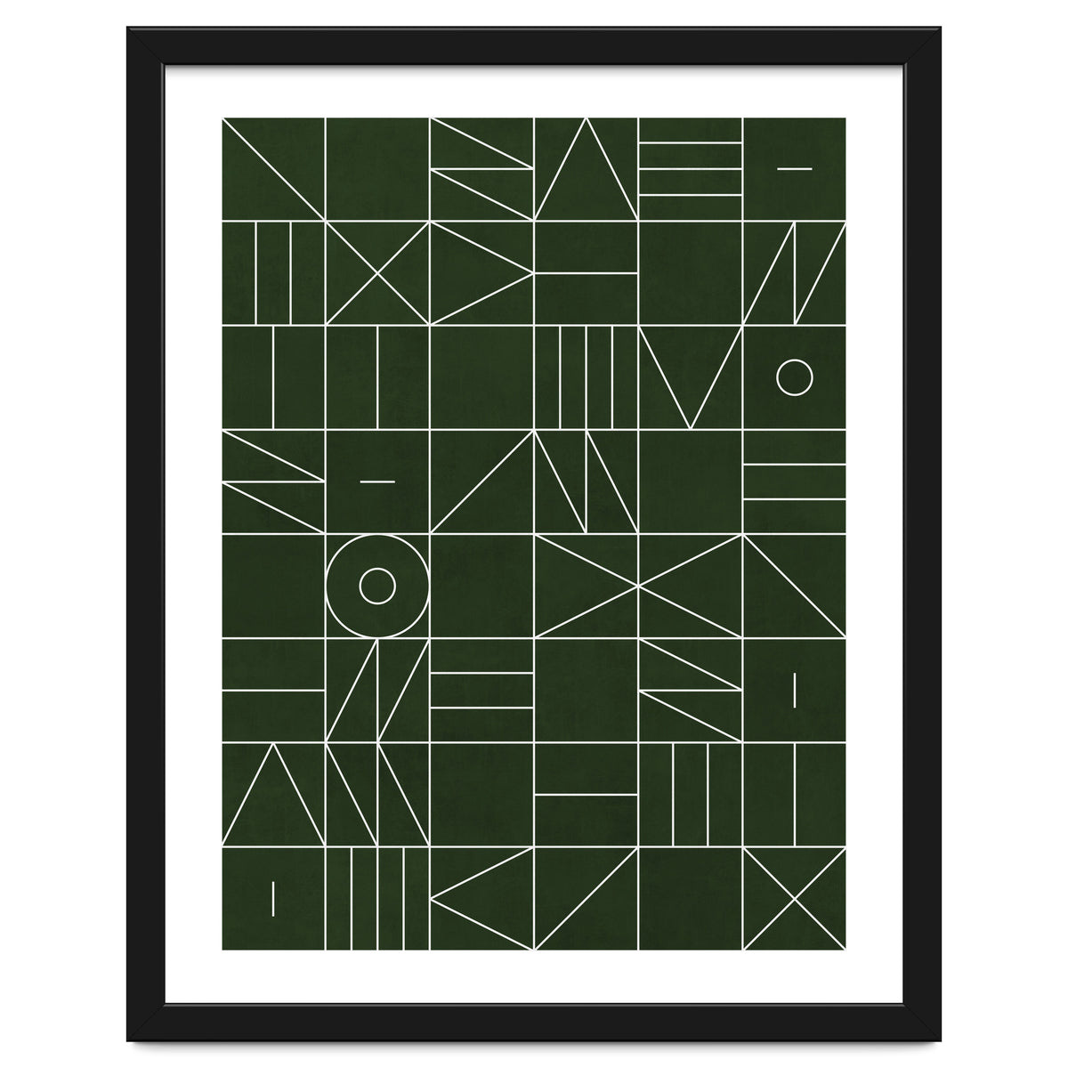 My Favorite Geometric Patterns No.6 - Deep Green