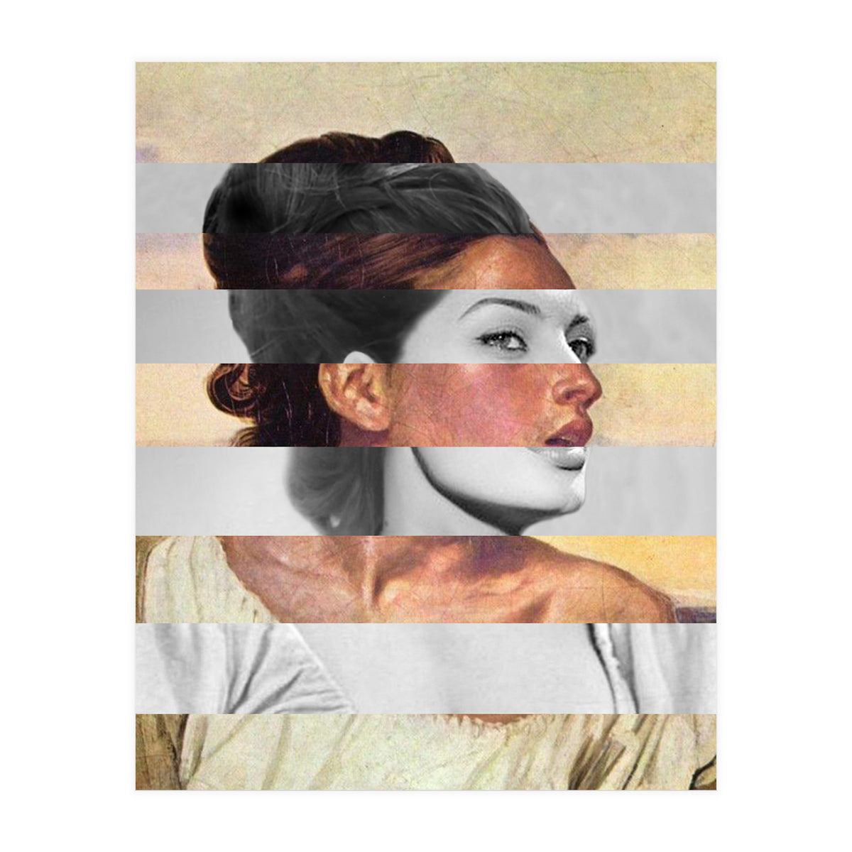 Delacroix's Orphan Girl At The Cemetery & Sophia Loren (Print Only)