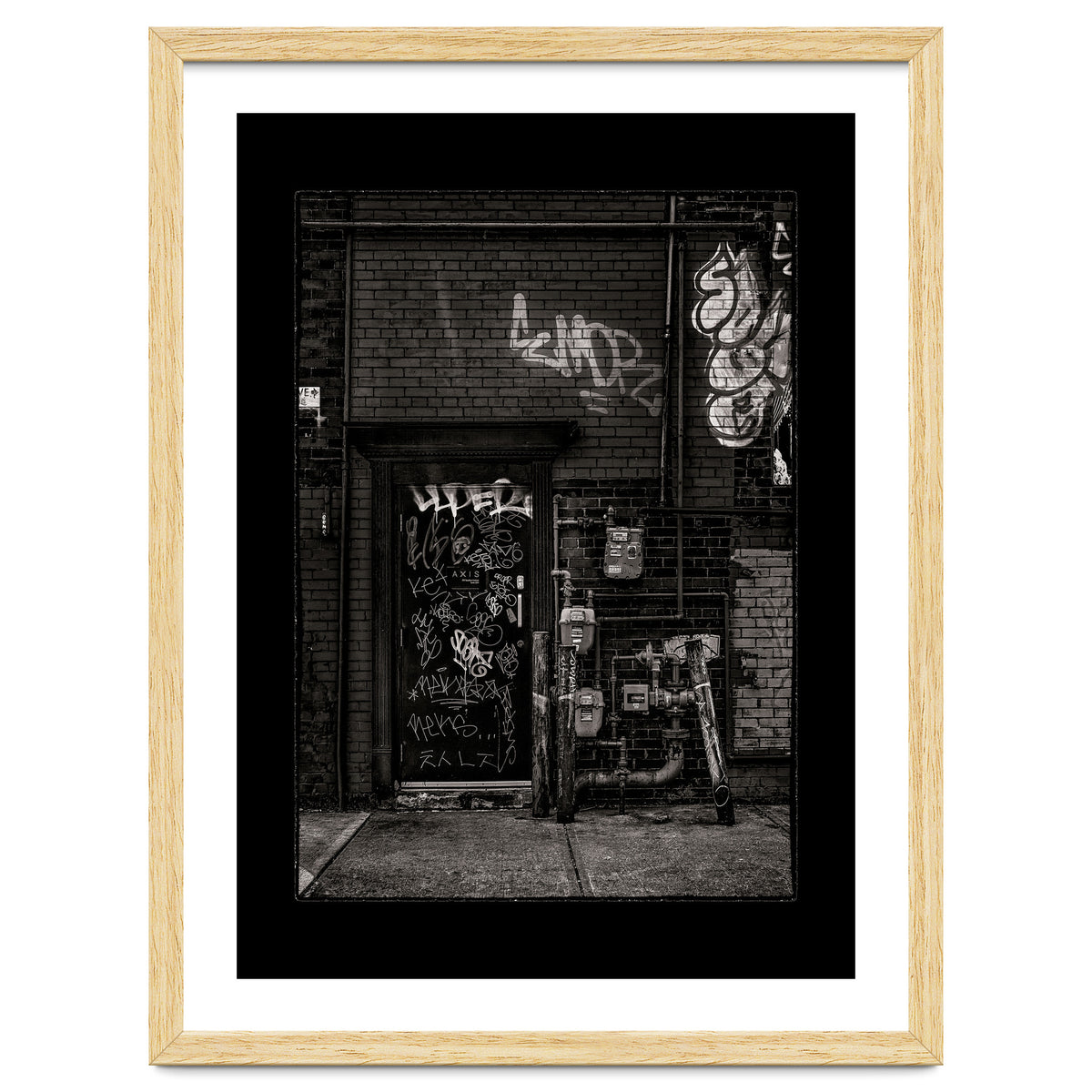 Alleyway Pipes No 4 with Border