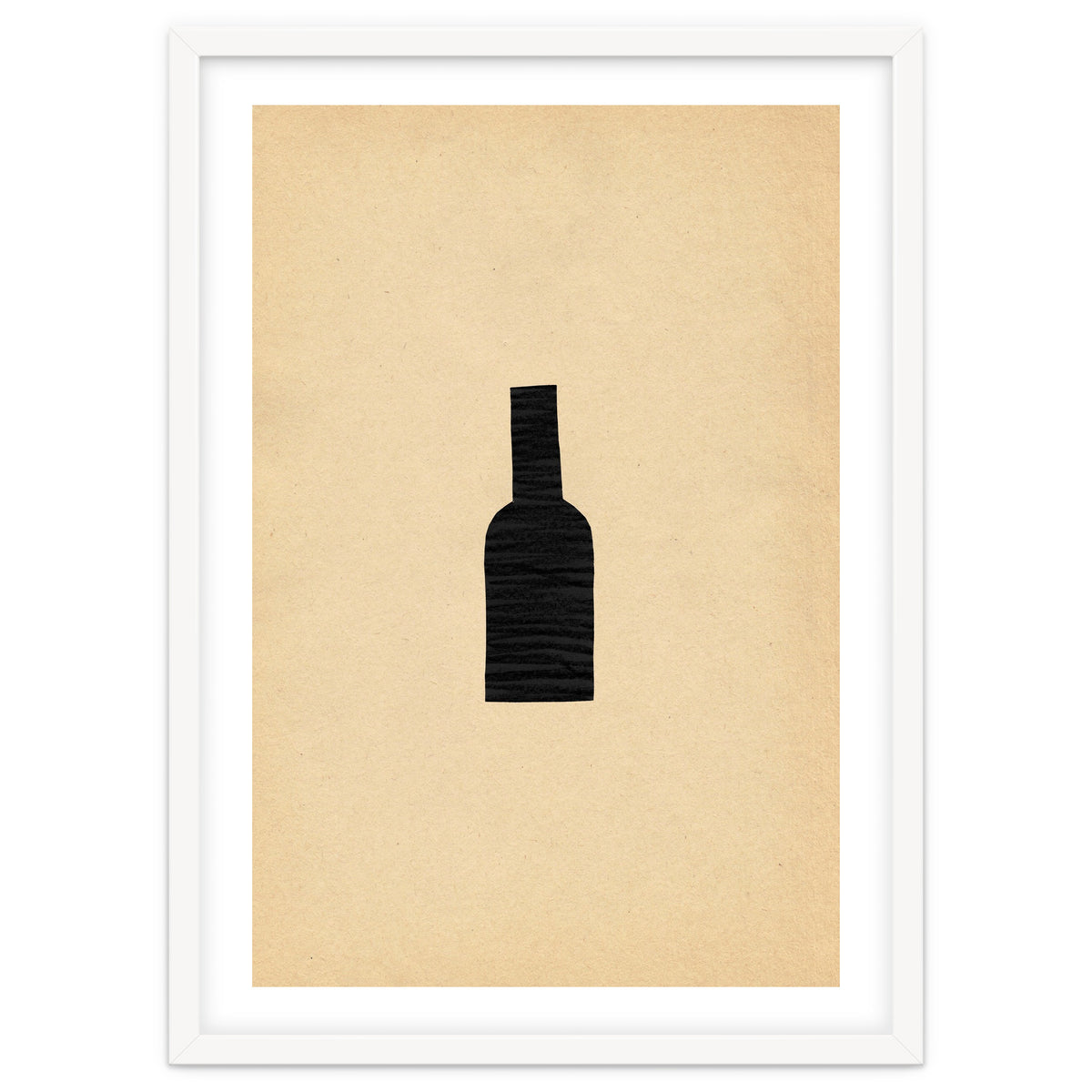Abstract wine bottle