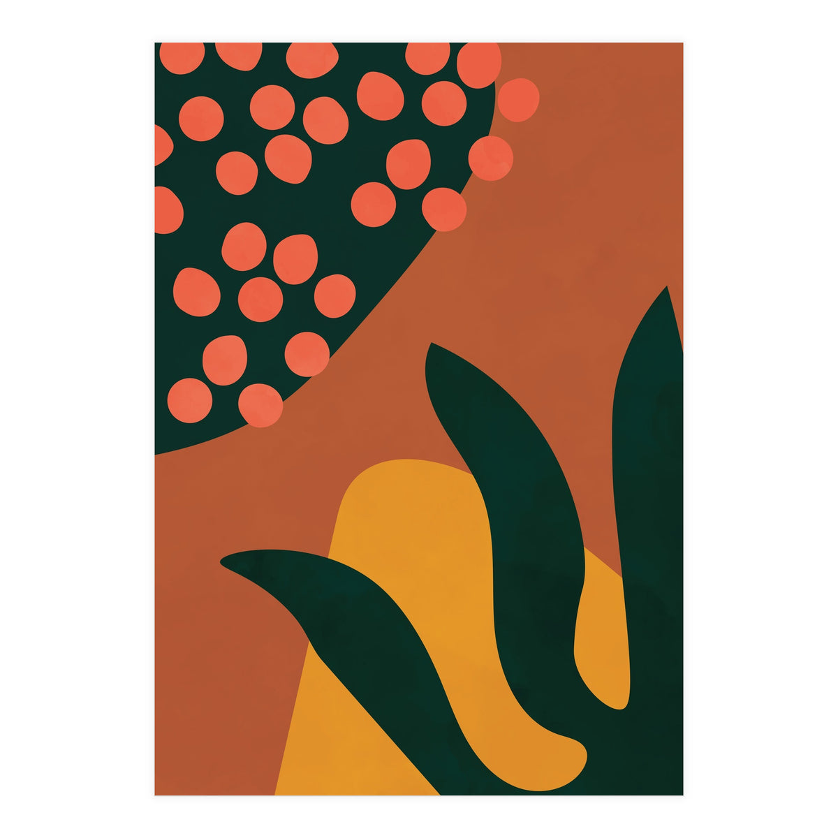 Abstract Boho Botanical Minimalist Modern (Print Only)