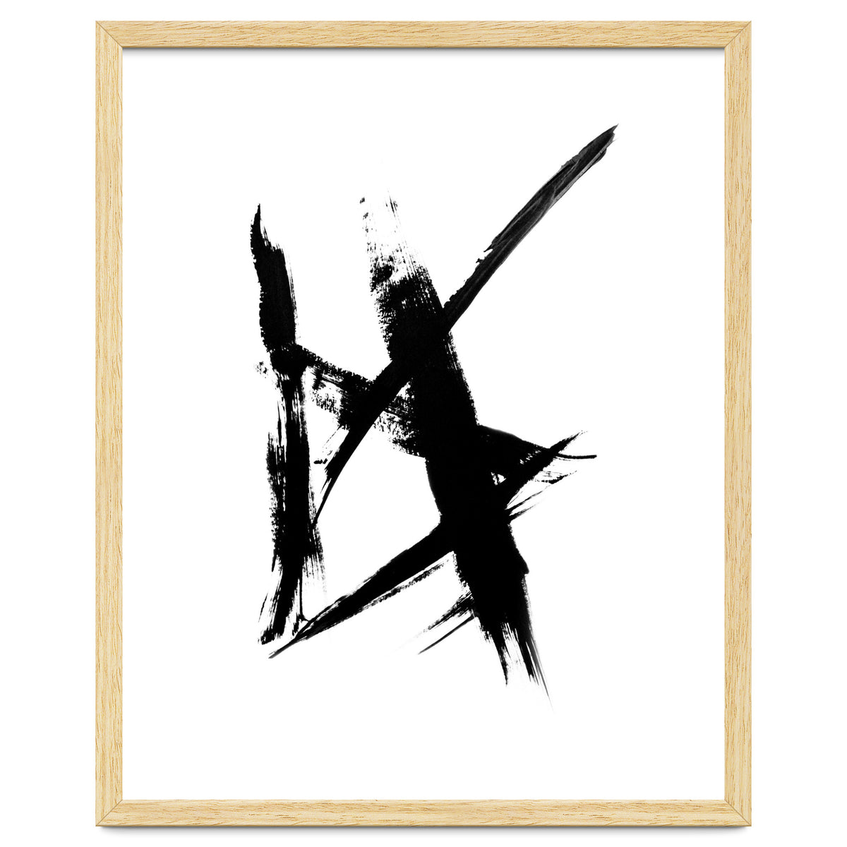 Abstract Brushstroke Print