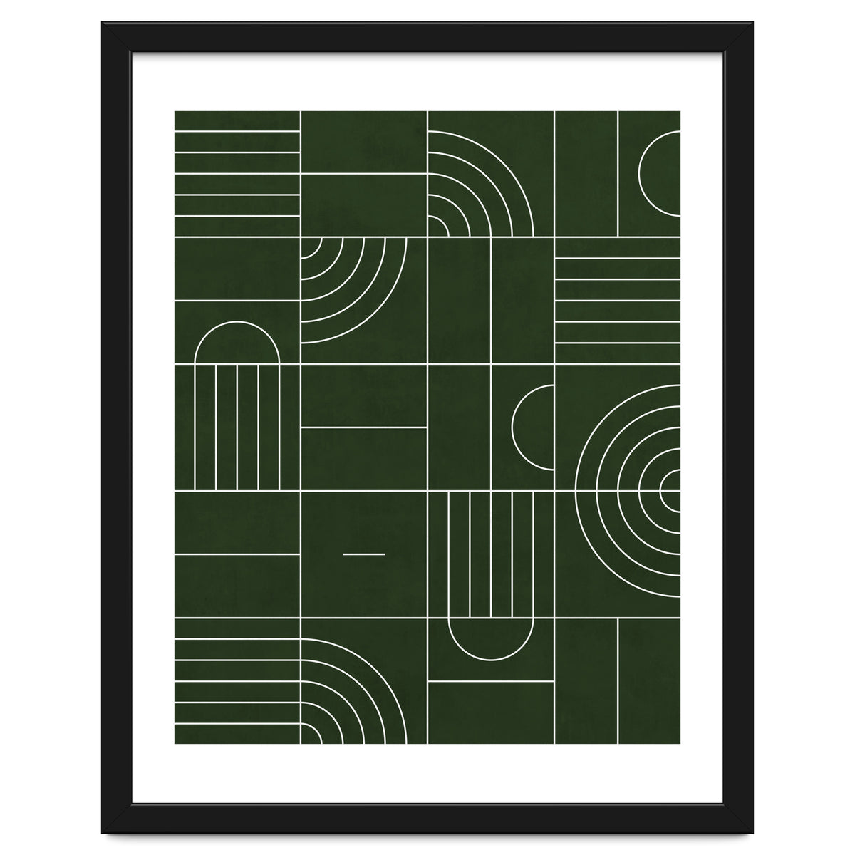 My Favorite Geometric Patterns No.24 - Deep Green