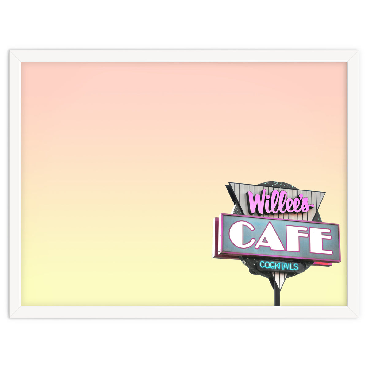 Willees Cafe and Cocktails Neon Sign