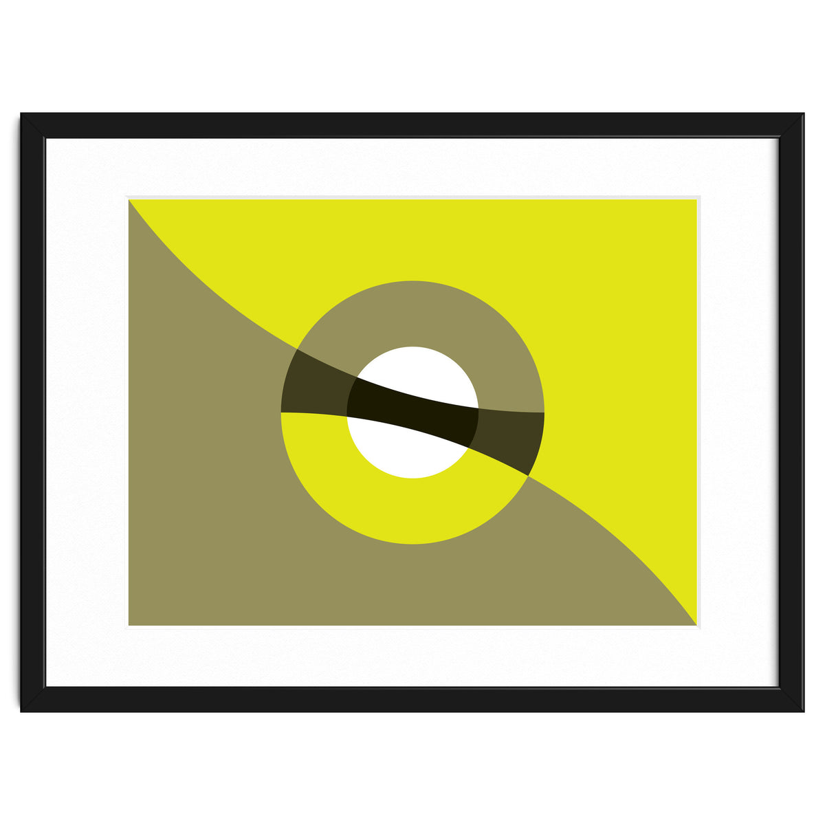 Geometric Shapes No. 44 -  mustard & beige