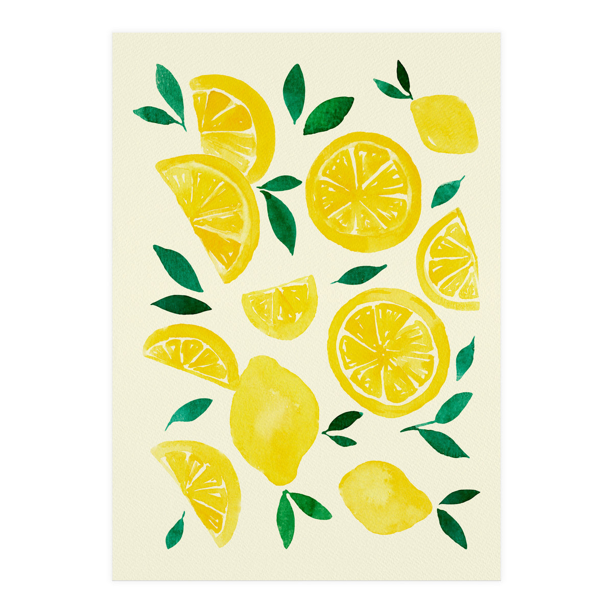Watercolor lemons (Print Only)