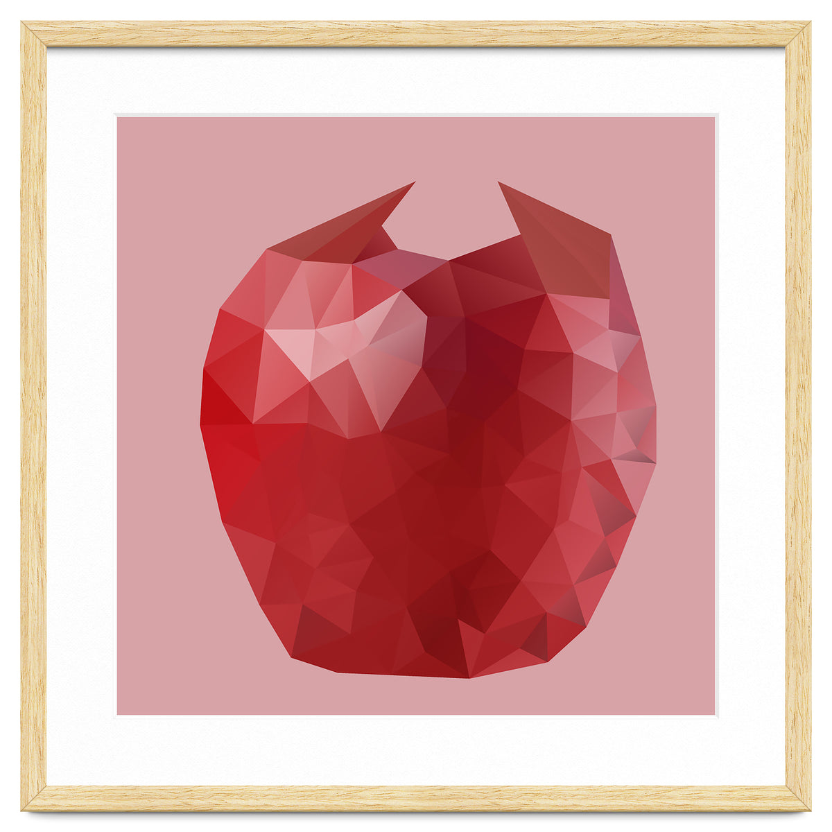 Apple Low Poly Art