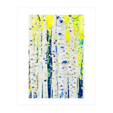 Aspen Tree Forest, Nature Watercolor Landscape Painting, Mystical Botanical Plants (Print Only) thumbnail
