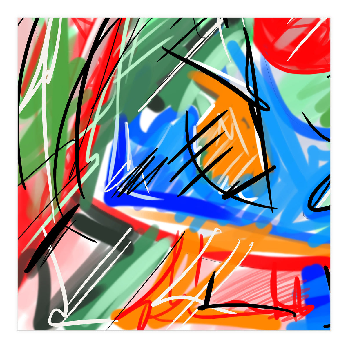 color subtleties in strokes 3 (Print Only)