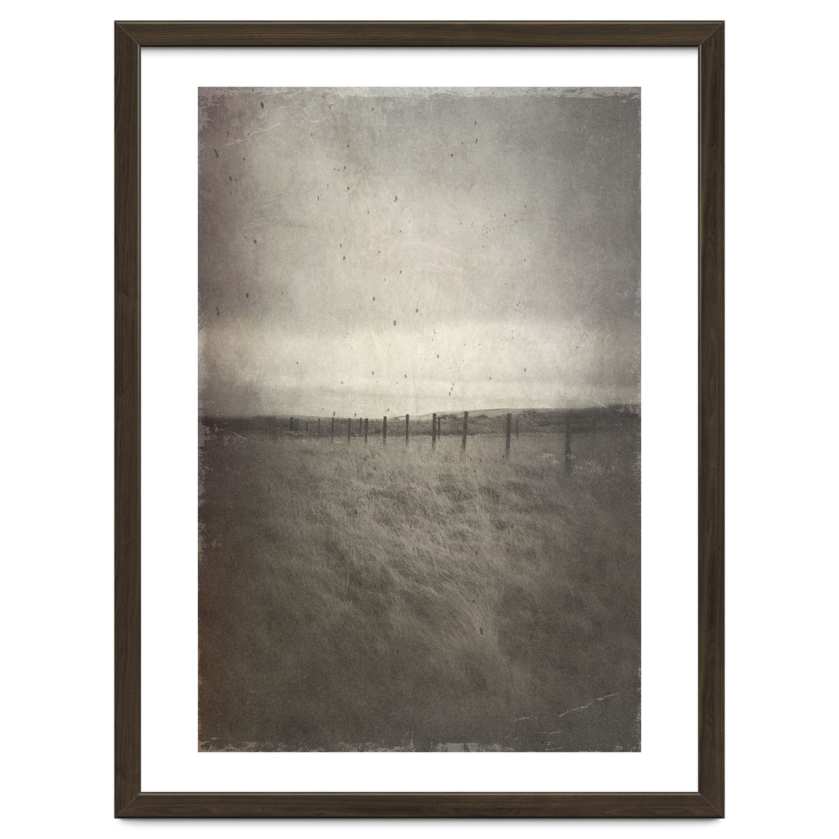 Bleak winter landscape of Saddleworth Moor