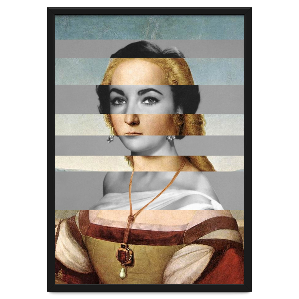 Rafael Portrait of Young Woman with Unicorn & Liz Taylor