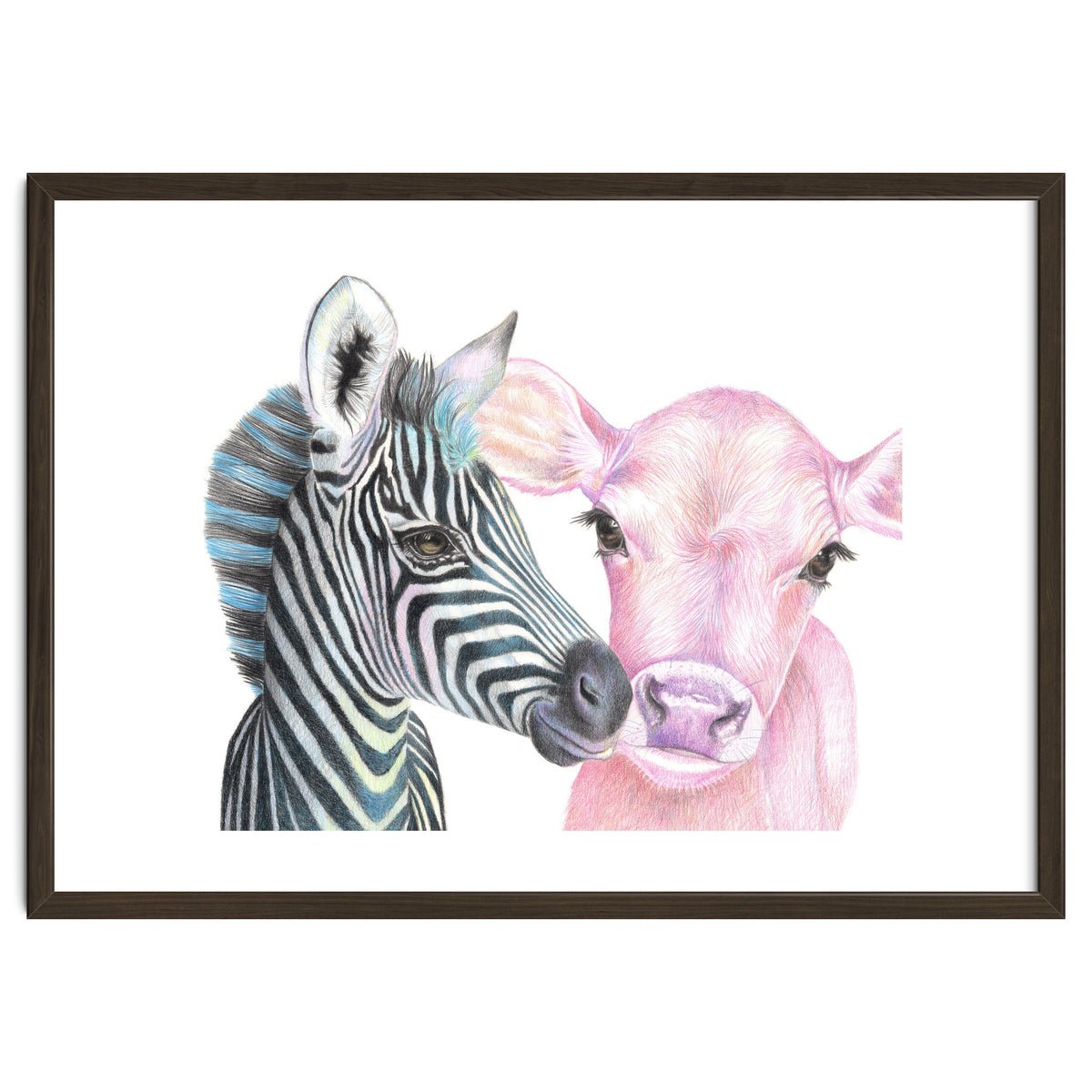 Zebra and Cow