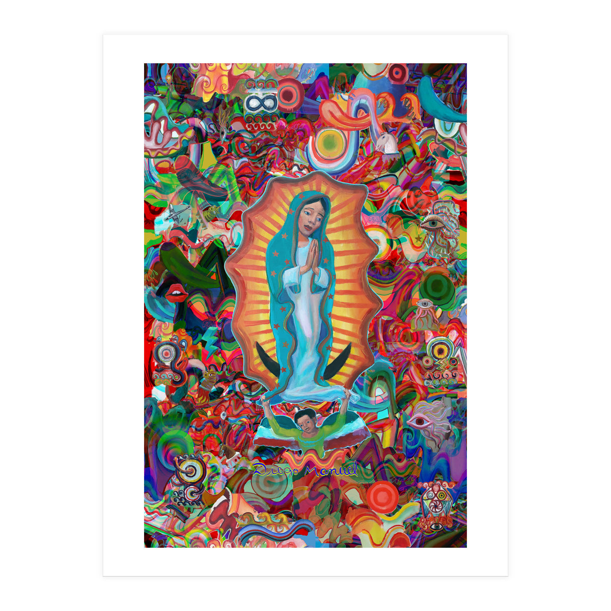Virgen Y Graffiti 17 (Print Only)