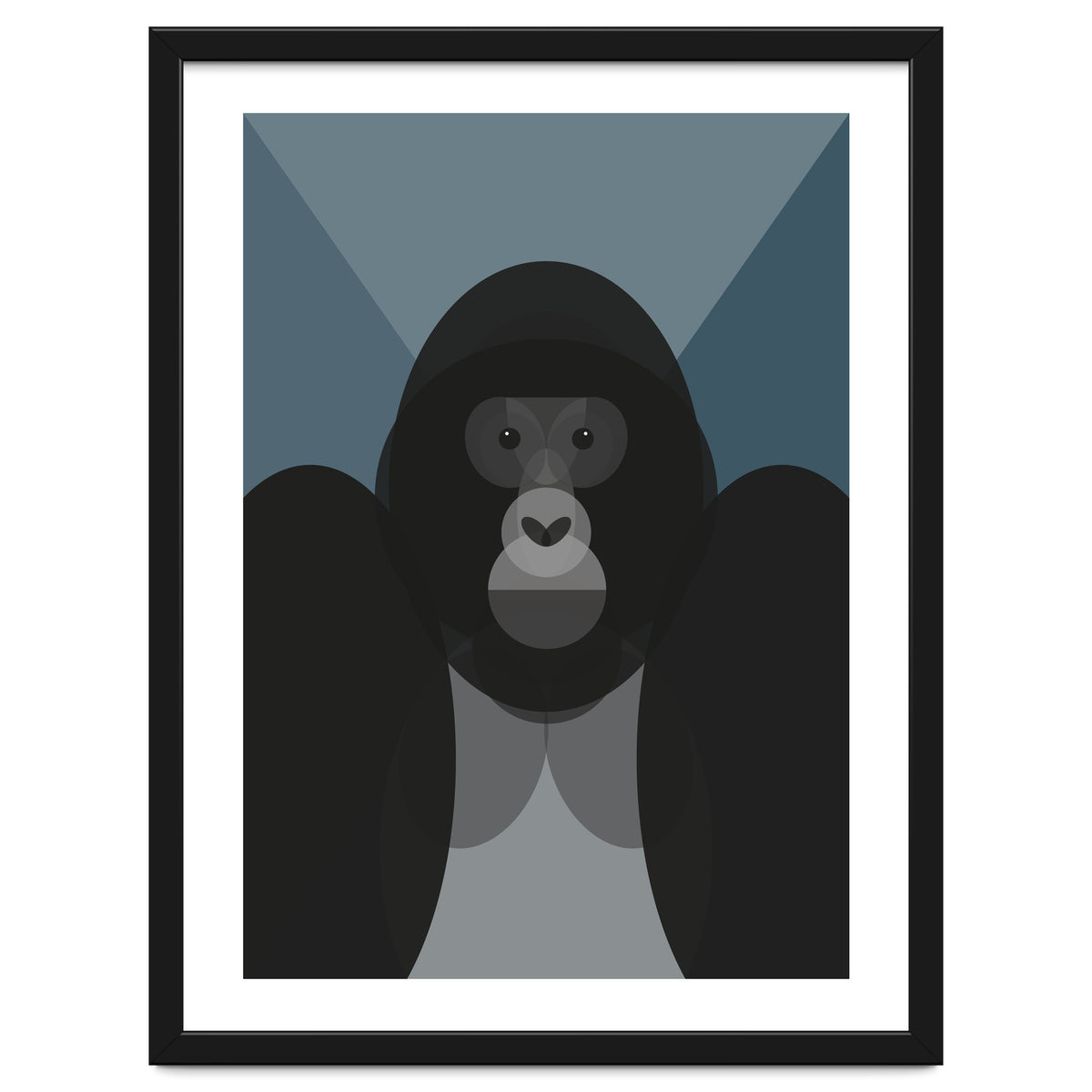 Mid Century Geometric Gorilla