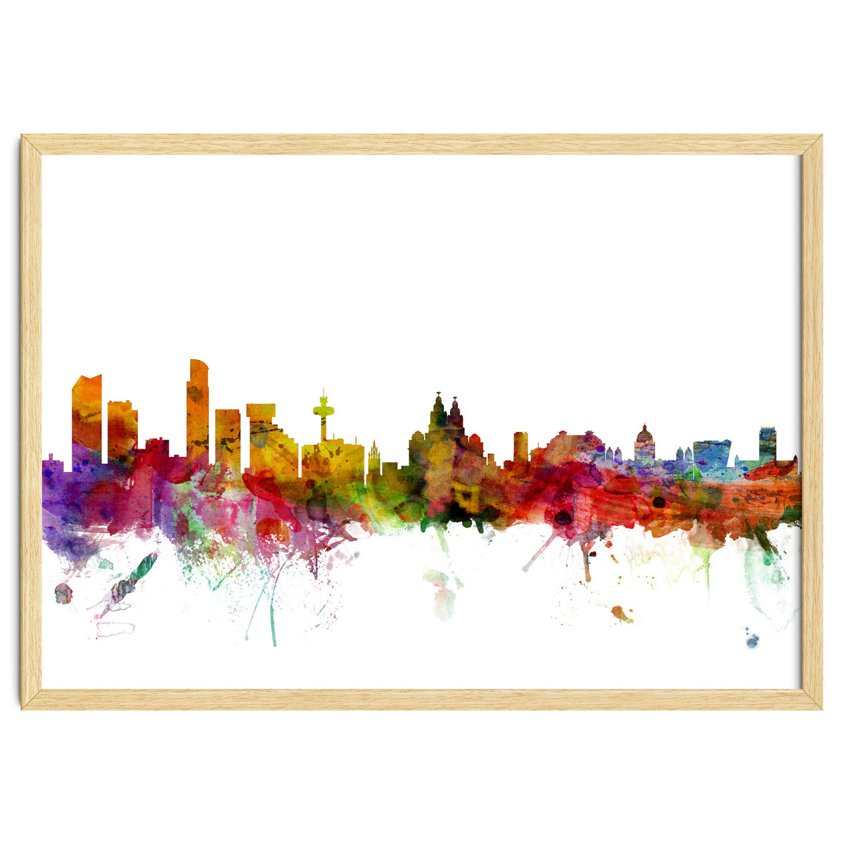 Liverpool England Skyline