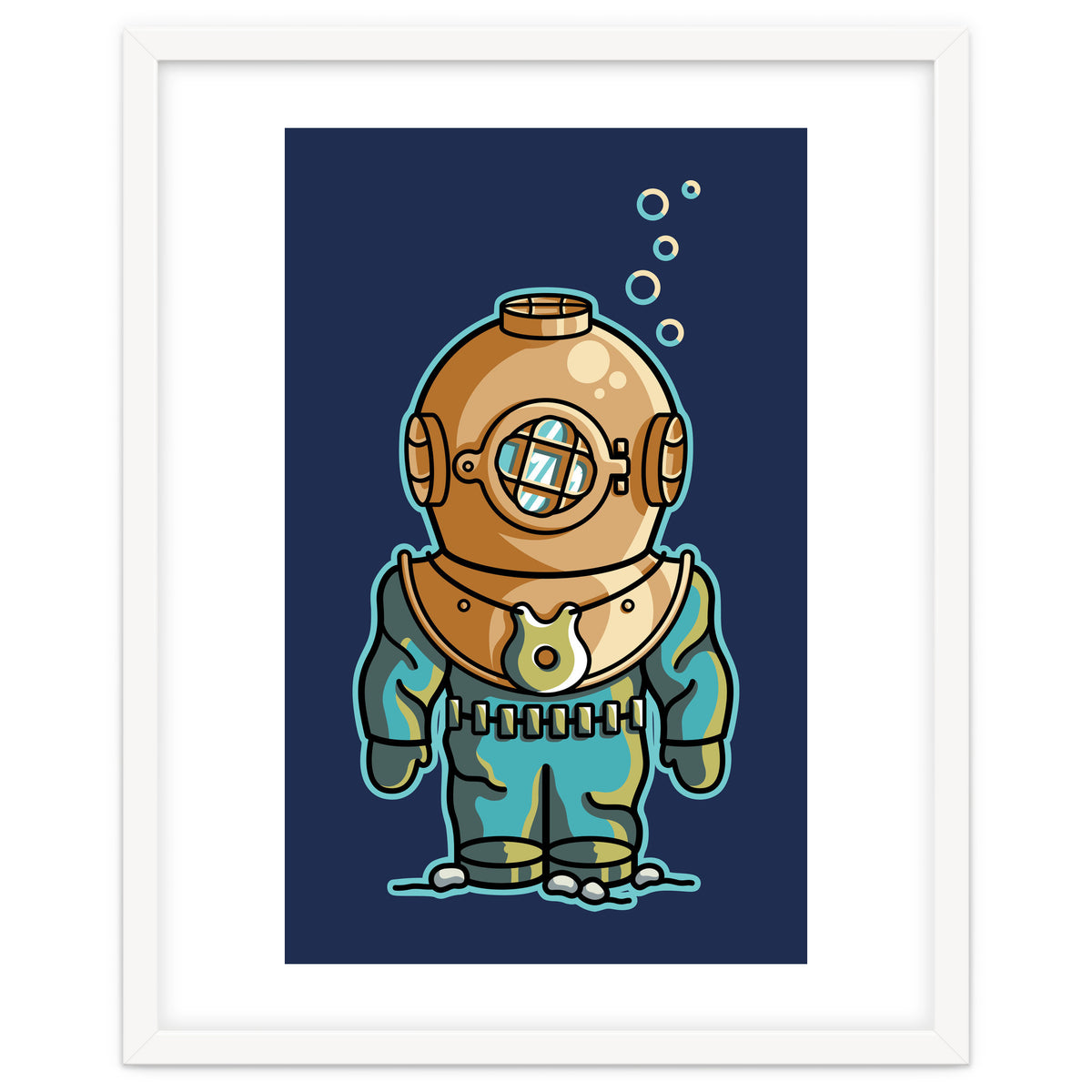 Cute Deep Sea Diver